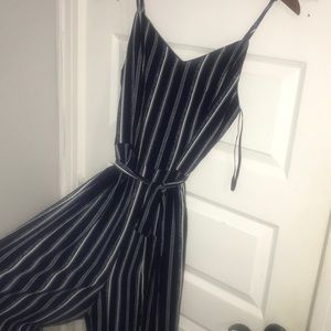 Navy striped Jumpsuit